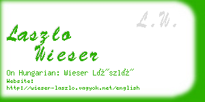 laszlo wieser business card